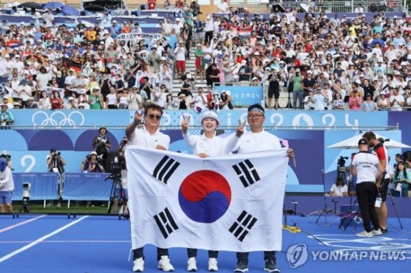 PYH2024080300240001301_P4_20240803000538367.jpg [오피셜] 대한민국, 파리 올림픽 금메달 8개 모두 무기로 획득