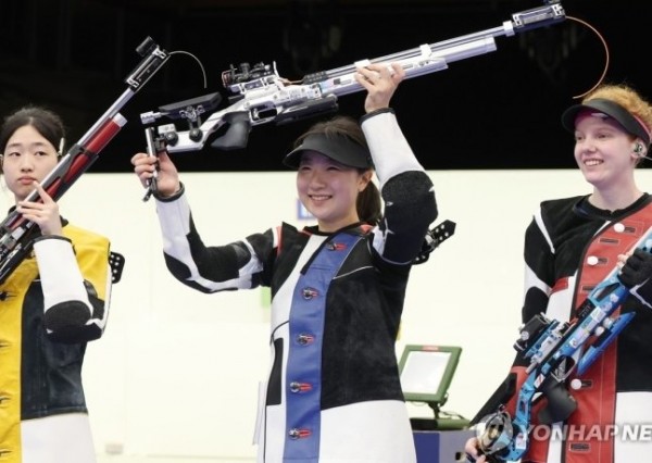 AKR20240729126251007_01_i_P4_20240729180318897.jpg [오피셜] 대한민국, 파리 올림픽 금메달 8개 모두 무기로 획득